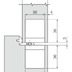 SFS Gizli Menteşe W-Tec 3D+100 - Teknik Çizim - b