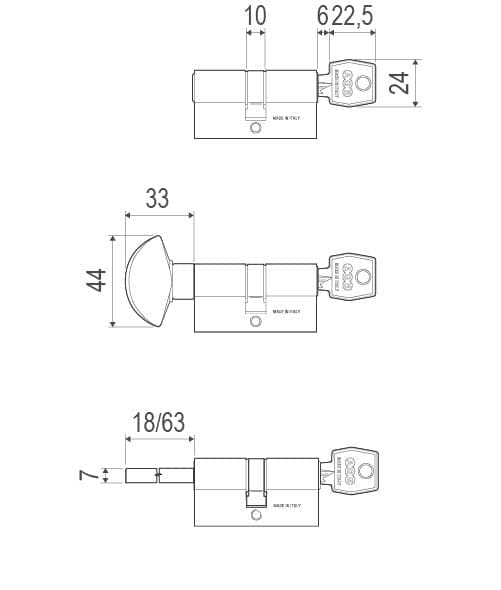 AGB Silindir Barel Mod. 600 - Teknik Çizim ve Ölçüler